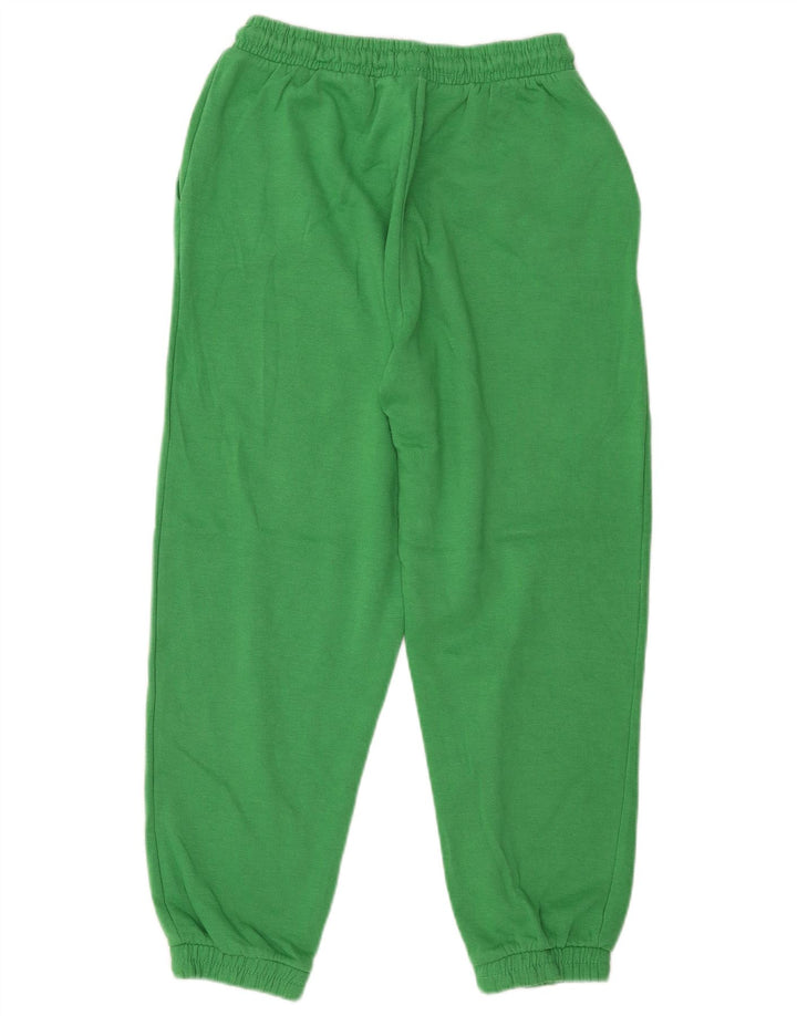 Calça de treino feminina Zara Joggers UK 14 poliéster verde médio