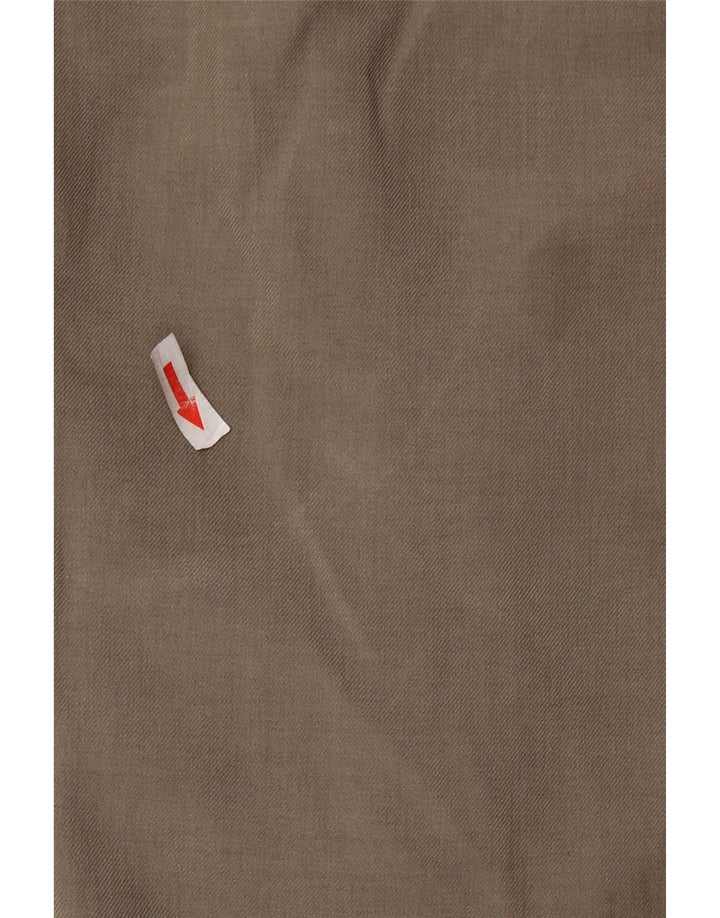 Calça masculina de terno reto MARKS & SPENCER W38 L29 poliéster bege