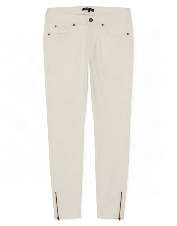 Jeans Marks & Spencer Feminino Edição Limitada Slim UK 10 Pequeno W27 L27 Branco