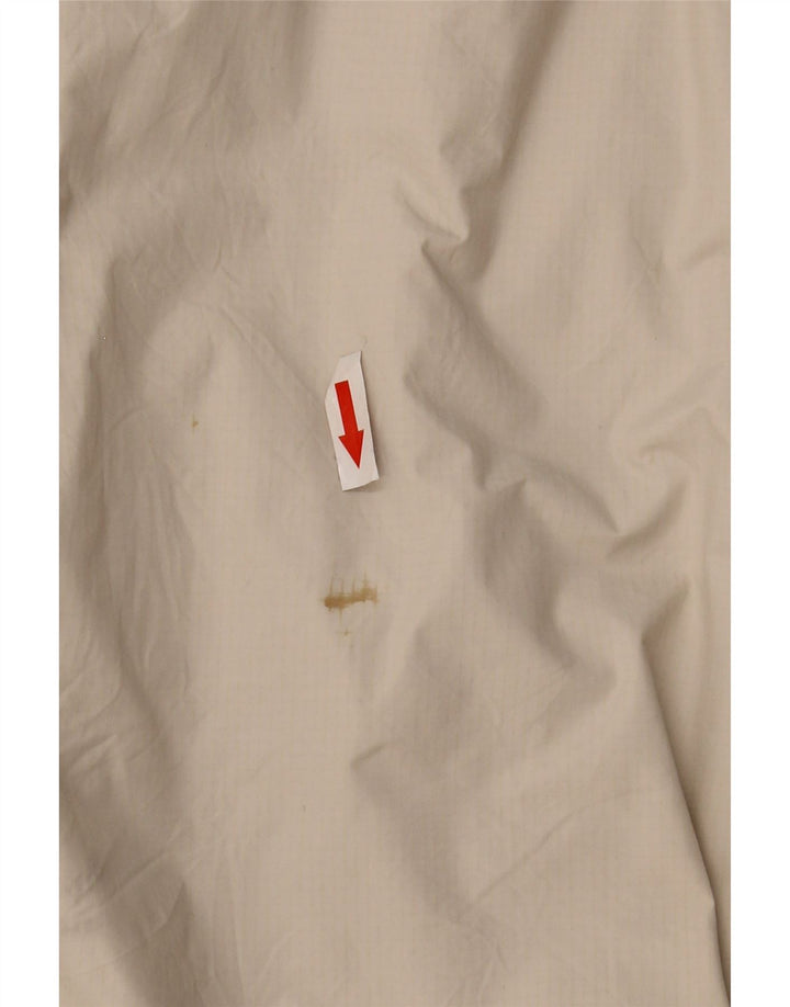 Jaqueta de chuva feminina com capuz The North Face UK 14 médio off white nylon