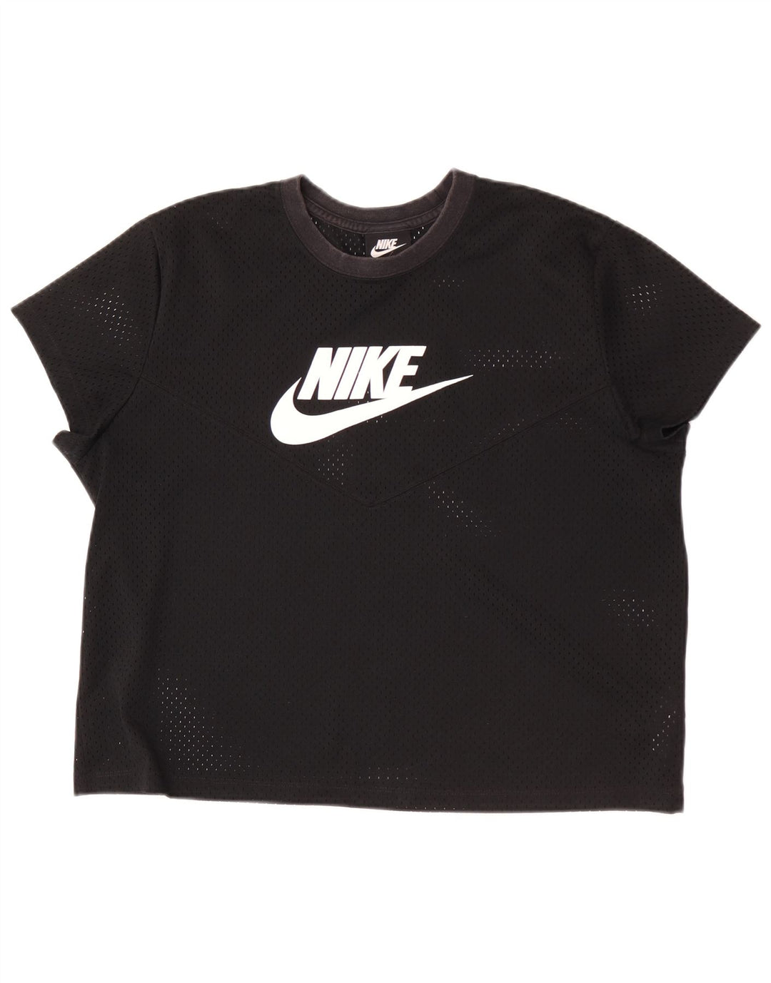 Camiseta Nike Feminina Graphic Top UK 18 XL Preto Poliéster