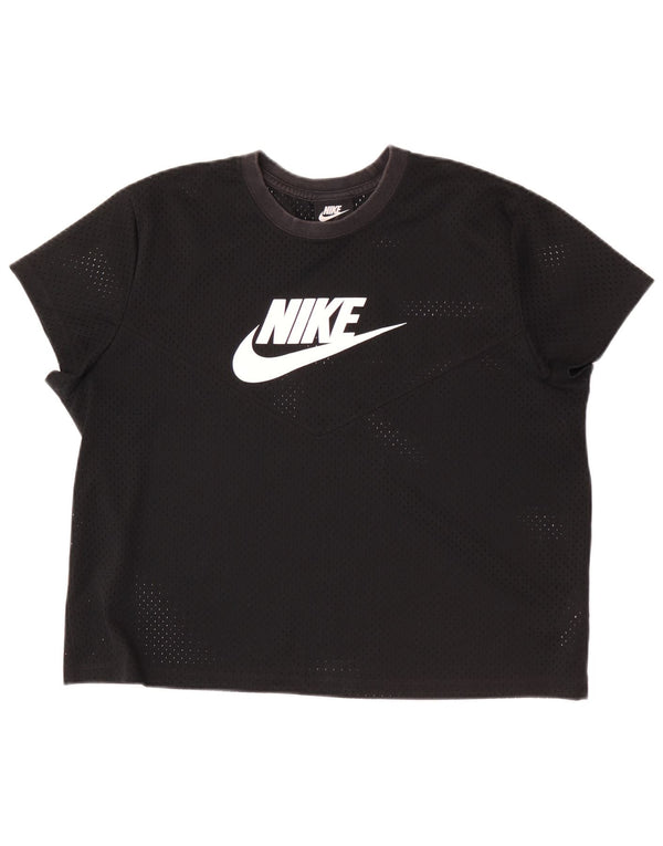 Camiseta Nike Feminina Graphic Top UK 18 XL Preto Poliéster
