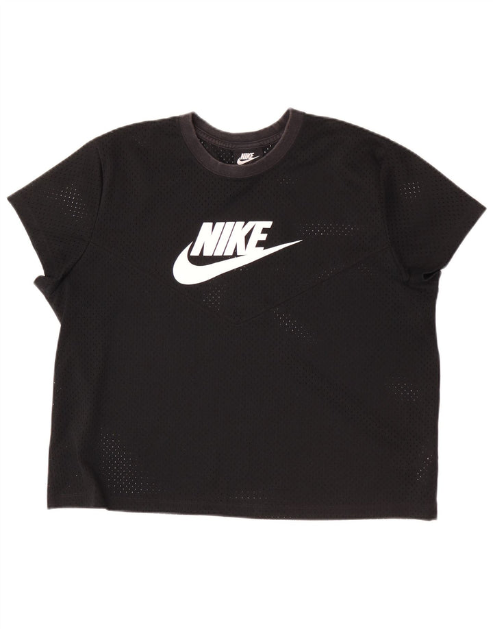 Camiseta Nike Feminina Graphic Top UK 18 XL Preto Poliéster