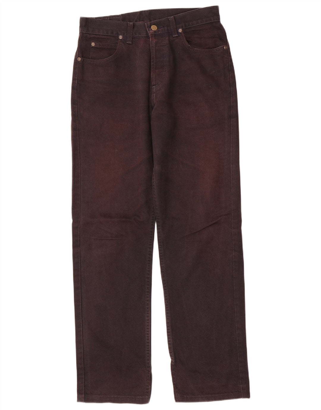 Lee Mens Straight Jeans W30 L34 Algodão Preto
