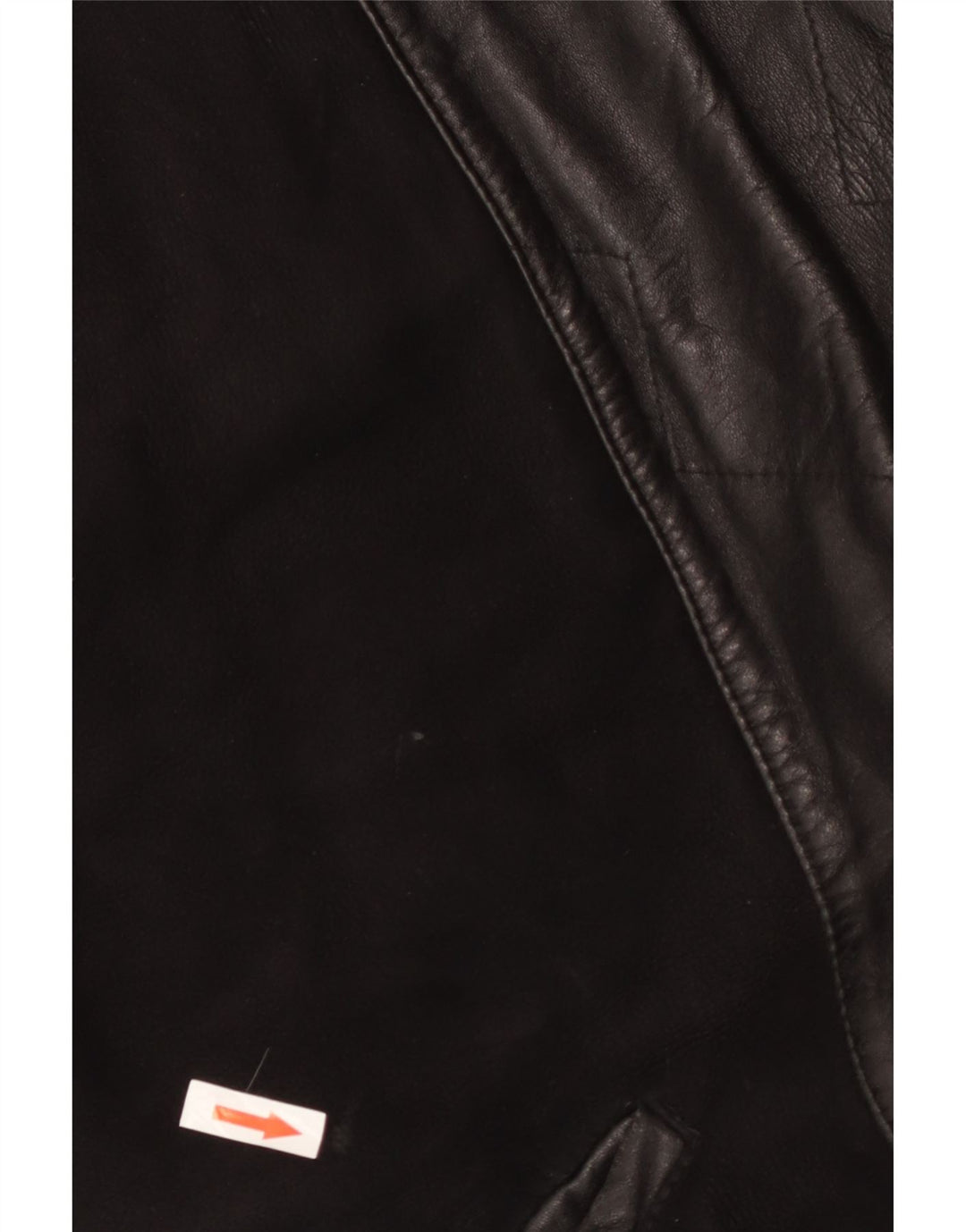 Casaco feminino vintage de shearling UK 18 XL preto