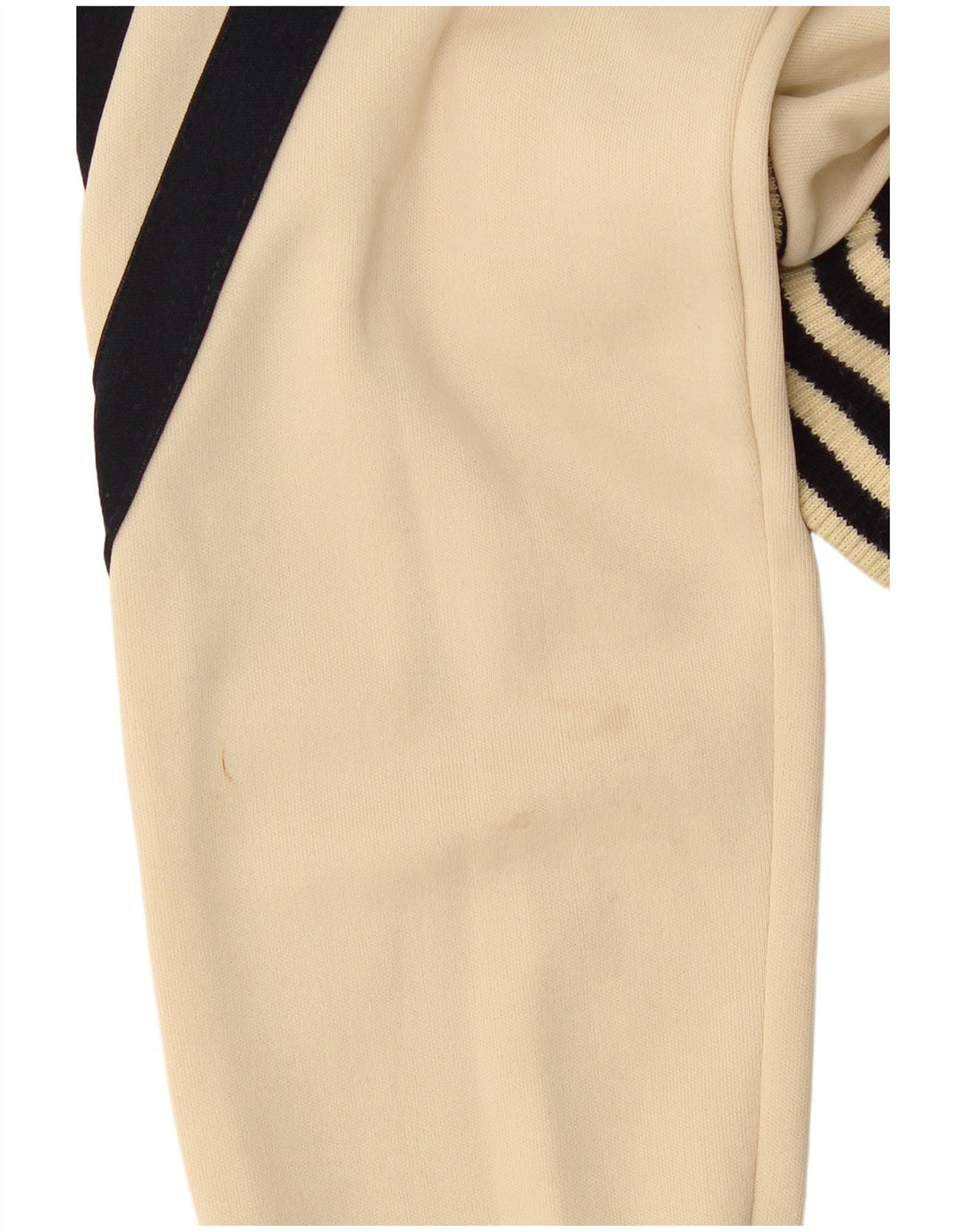 Jaqueta feminina vintage UK 14 bloco colorido bege médio