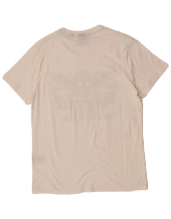 Camiseta gráfica masculina Superdry Top XL algodão branco