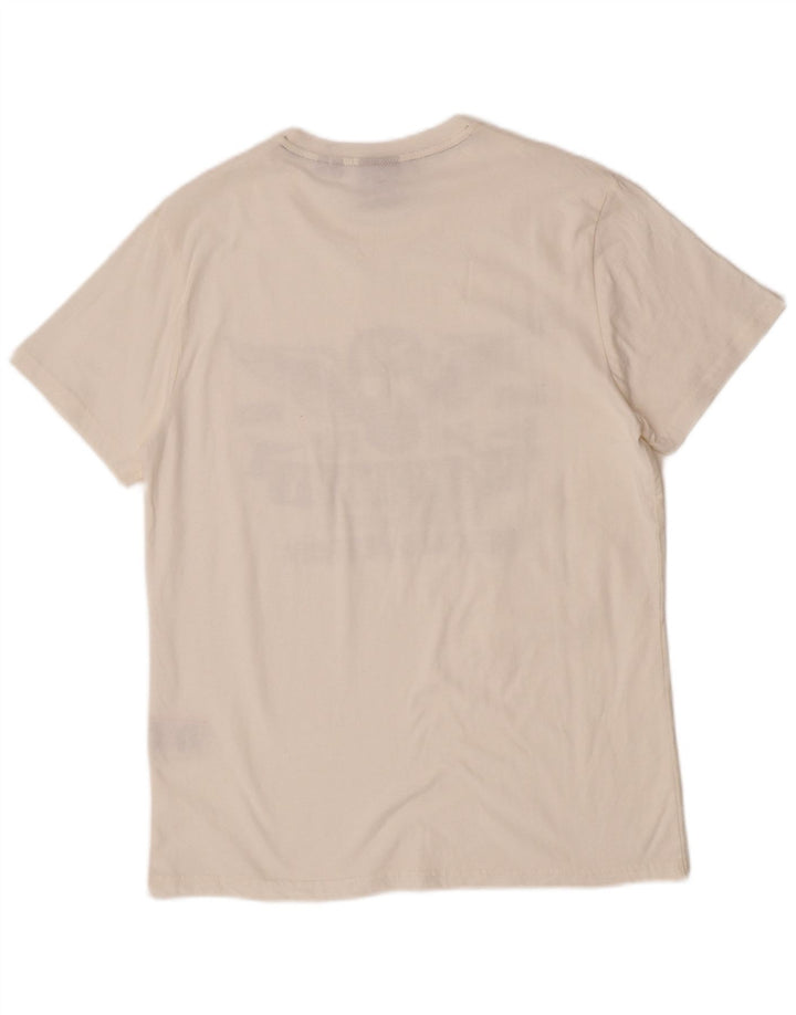 Camiseta gráfica masculina Superdry Top XL algodão branco