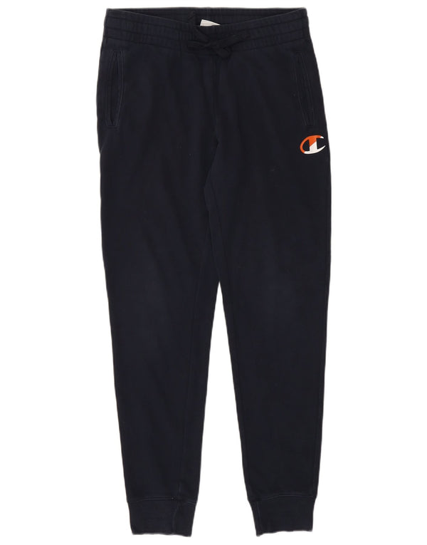 Calça esportiva feminina Champion Joggers UK 10 pequena azul marinho