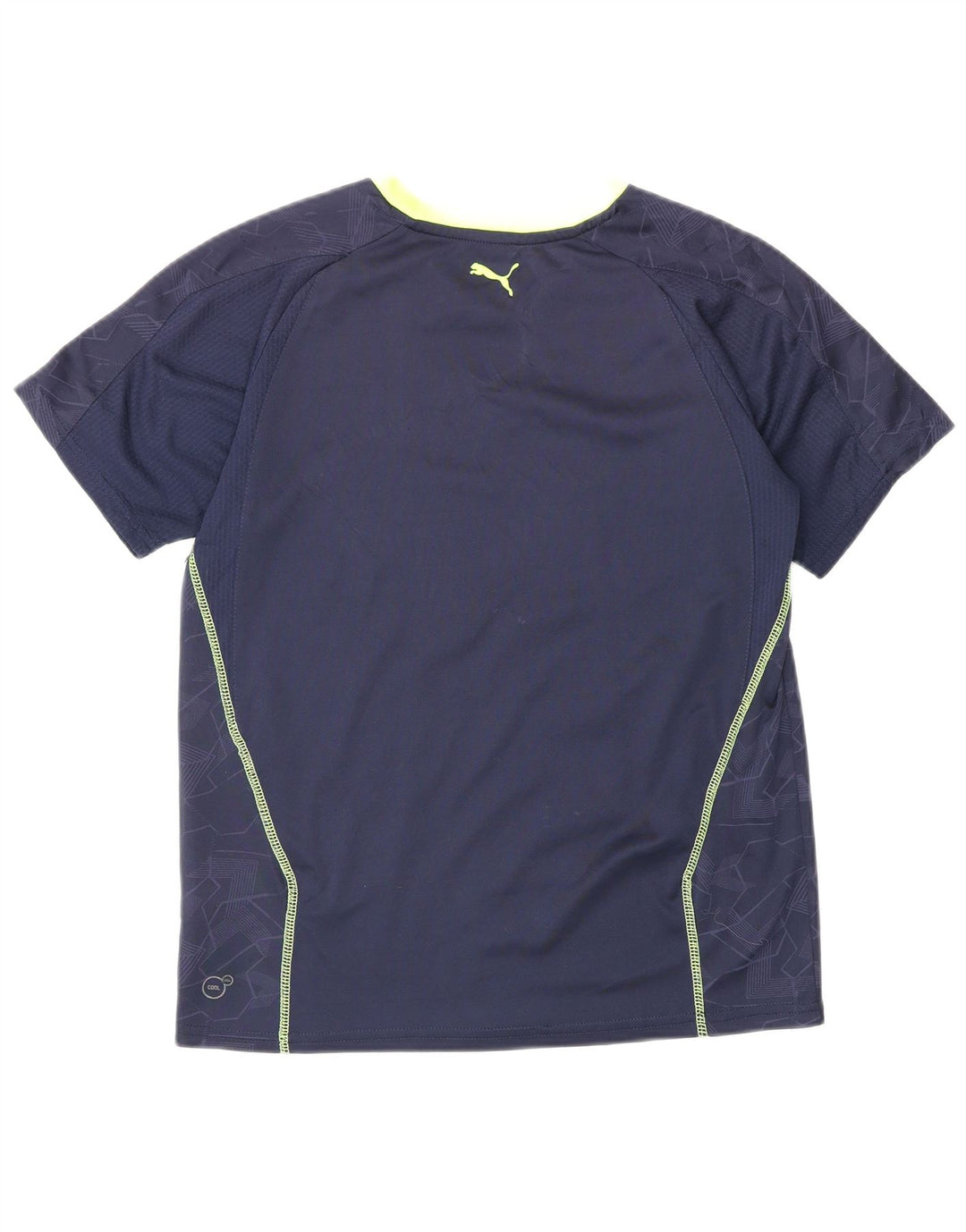 Camiseta feminina PUMA com estampa gráfica média azul marinho poliéster