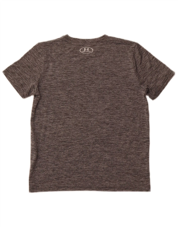 Camiseta gráfica UNDER ARMOUR Boys Heat Gear 11-12 anos grande cinza