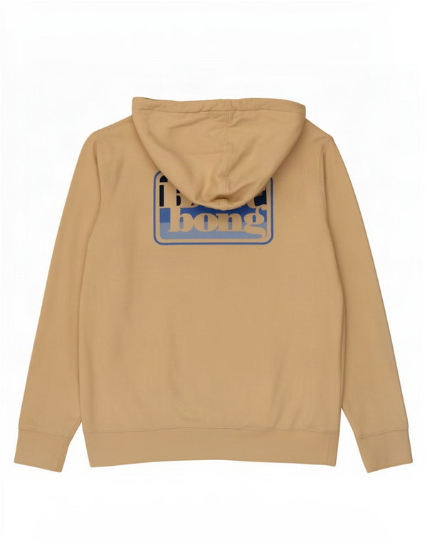 Suéter com capuz gráfico masculino Billabong pequeno algodão bege