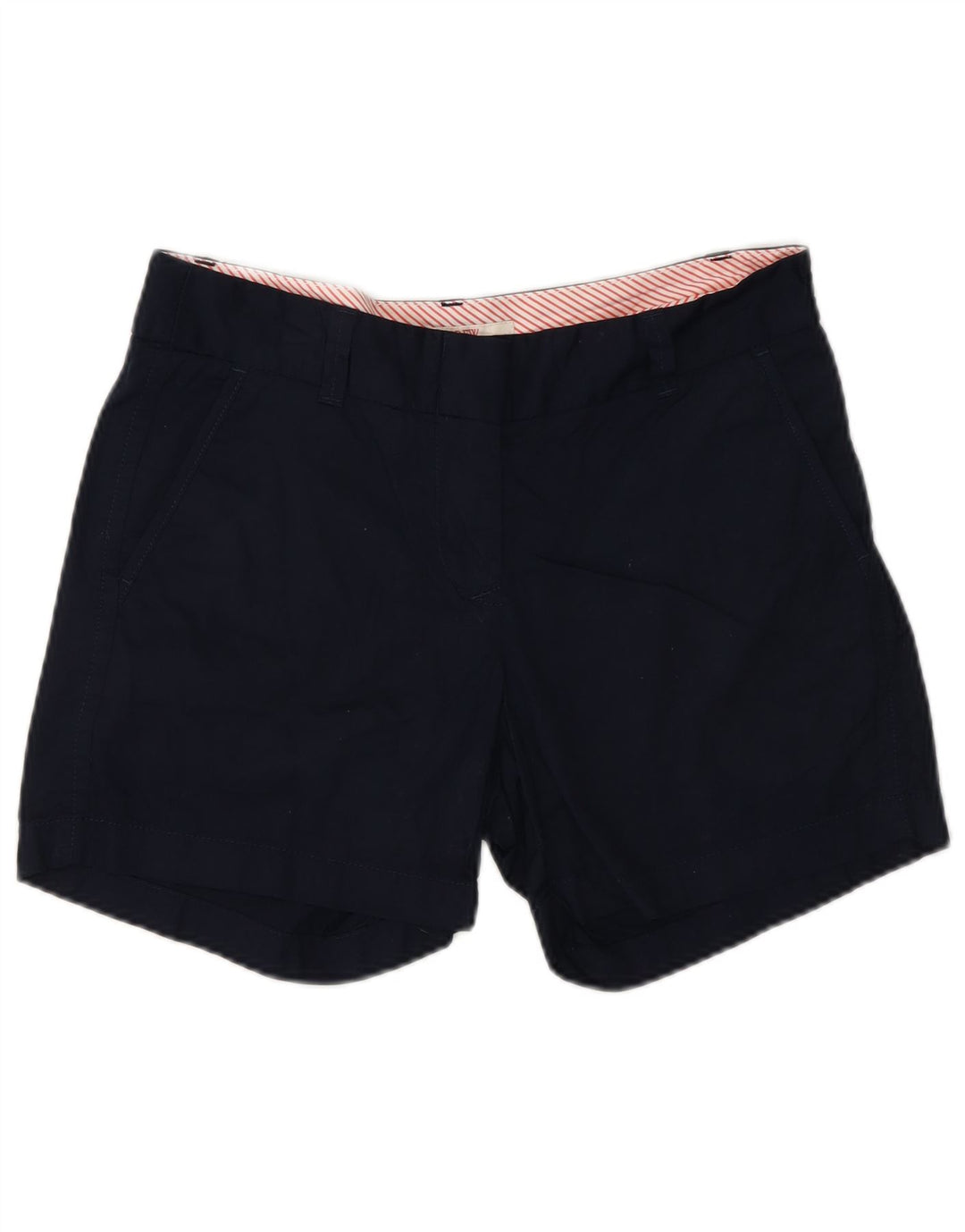 Shorts Chino feminino J. CREW EUA 2 XS W29 algodão azul marinho