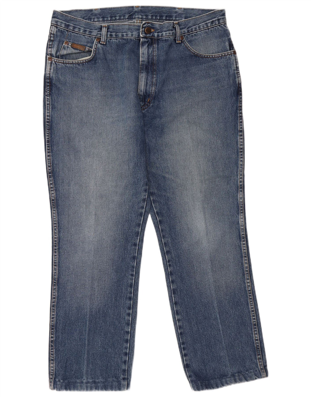 Wrangler Masculino Texas Straight Jeans W38 L30 Azul Algodão