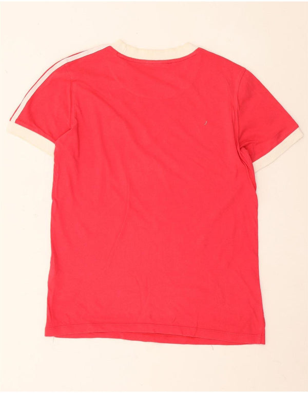 Camiseta Adidas Feminina Top UK 10 Pequena Algodão Vermelho