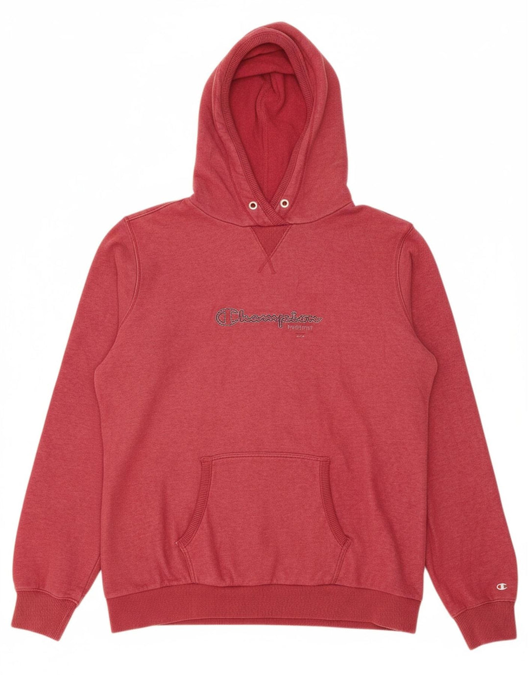 CHAMPION Suéter feminino com capuz gráfico UK 20 2XL algodão borgonha