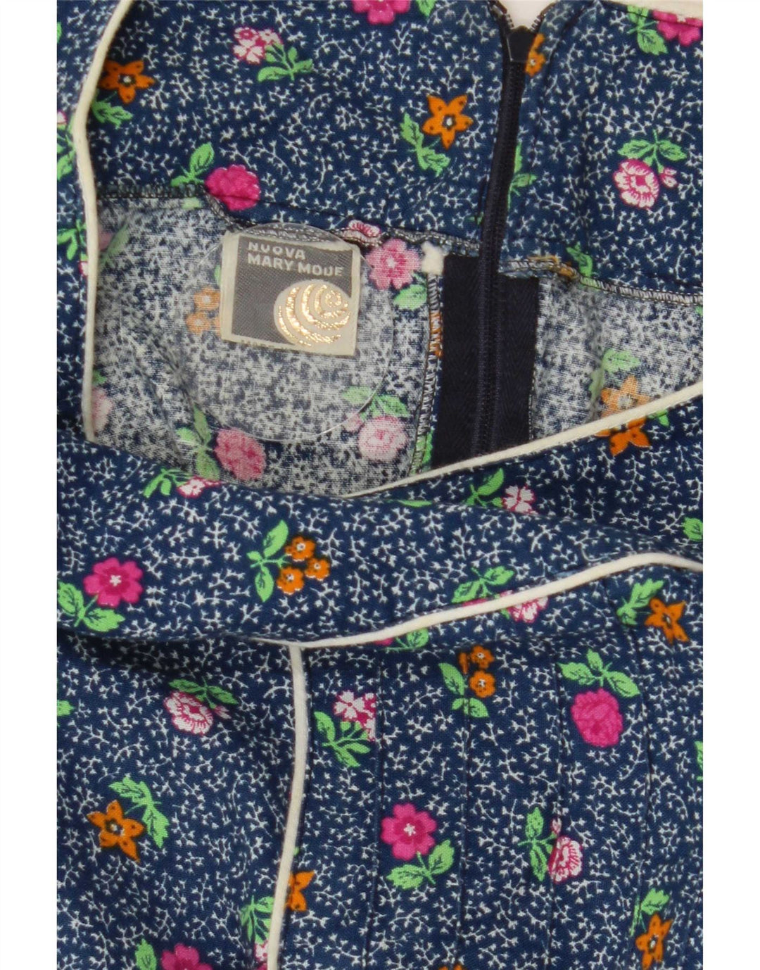 Vestido Maxi Feminino Nuova Moda IT 44 Azul Médio Floral