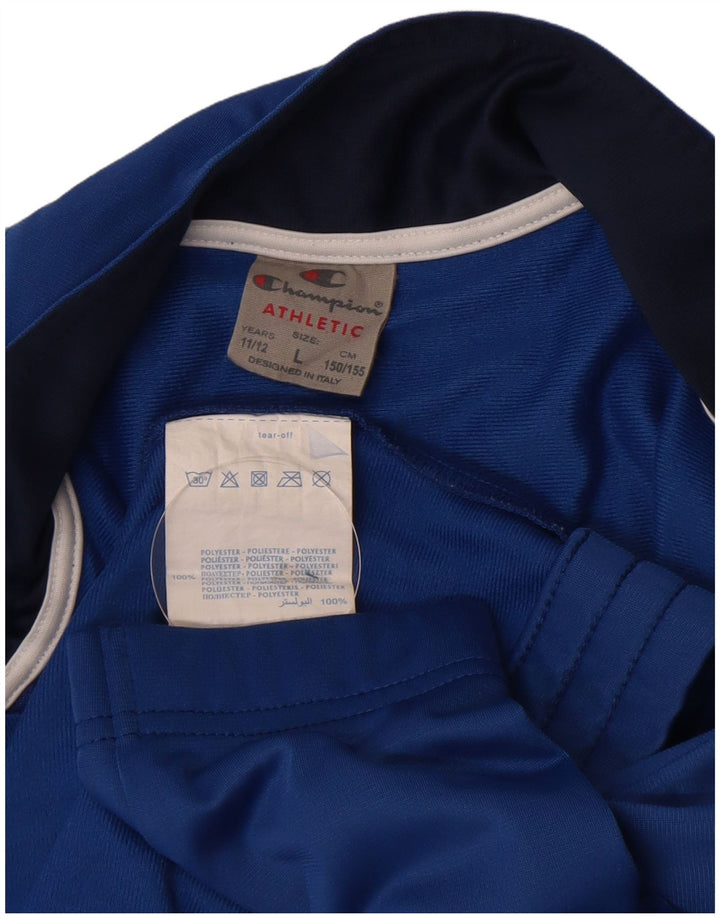 CHAMPION Boys Graphic Treino Top Jaqueta 11-12 Anos Grande Azul