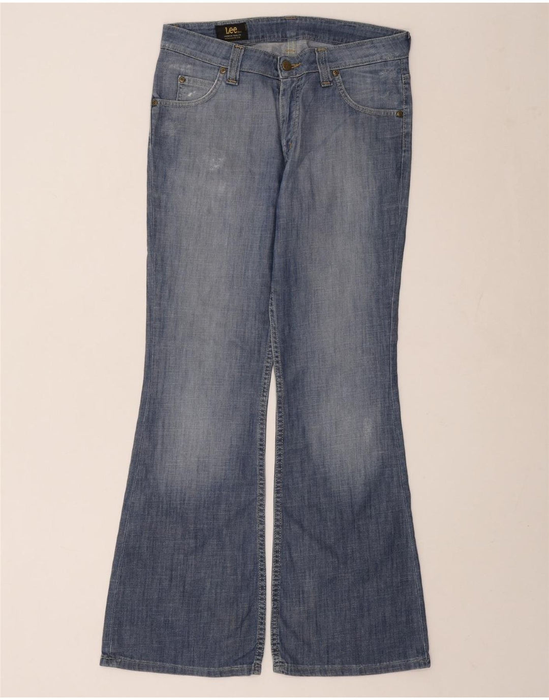 Calça jeans feminina LEE Felton Flared W32 L31 azul algodão