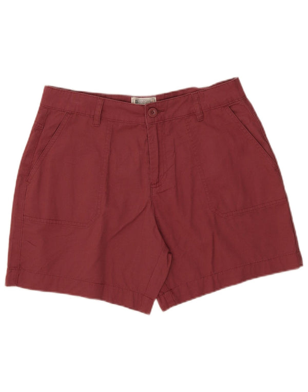 Mountain Warehouse Womens Chino Shorts UK 10 Pequeno W30 Algodão Vermelho