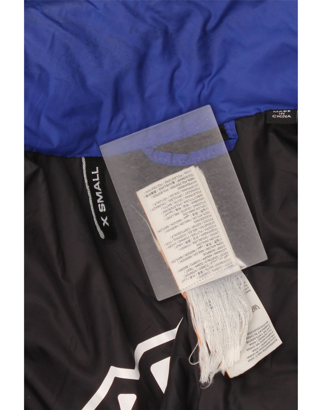 Jaqueta acolchoada com capuz feminina Superdry UK 10 nylon azul pequeno