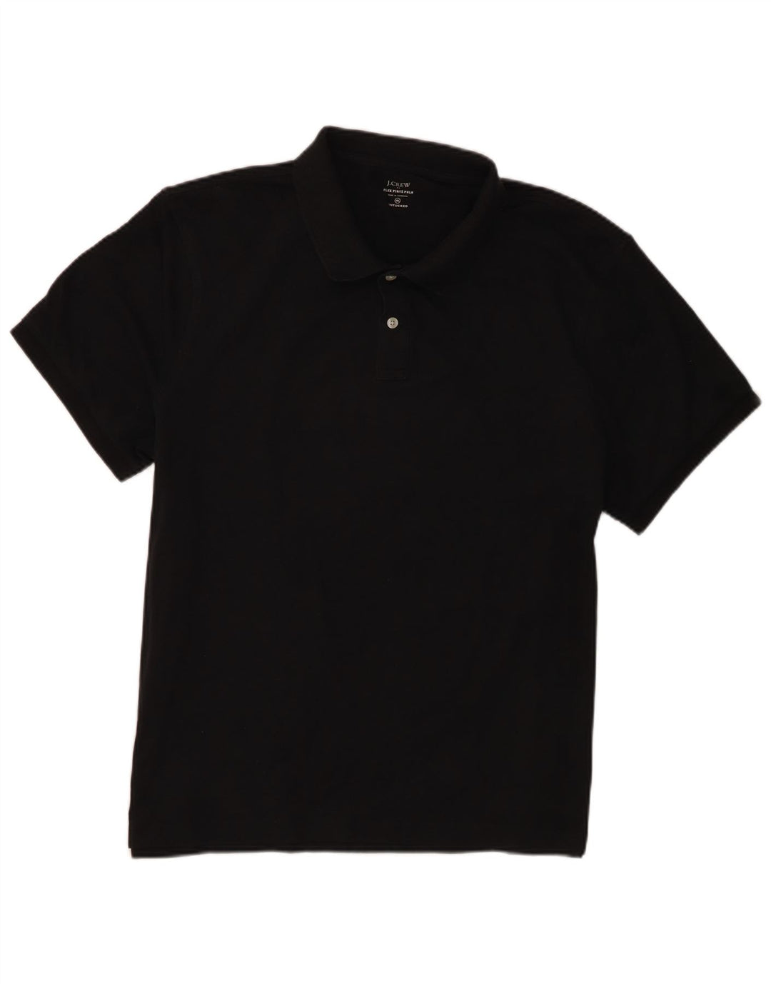 Camisa polo masculina J. Crew 2XL algodão preto