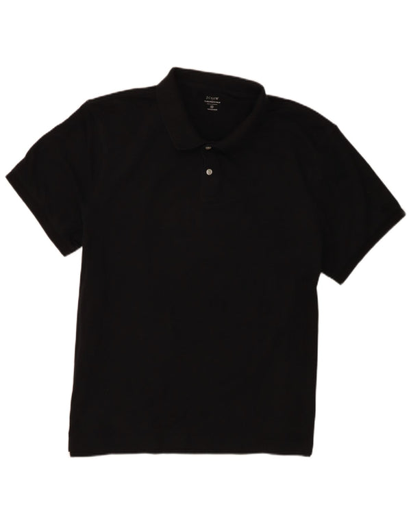 Camisa polo masculina J. Crew 2XL algodão preto