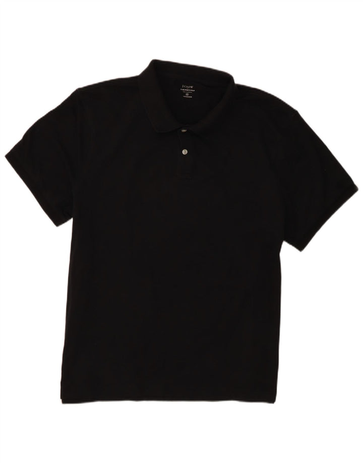 Camisa polo masculina J. Crew 2XL algodão preto