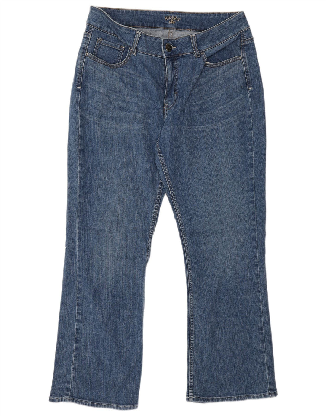 Lee Womens Riders Bootcut Jeans US 12 Grande W34 L28 Azul Algodão