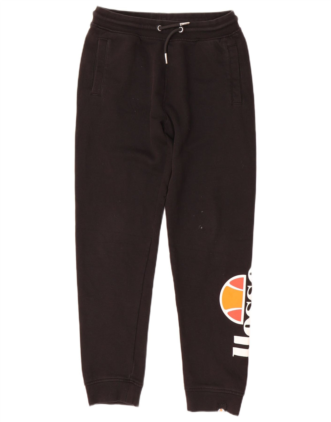 ELLESSE Meninos Calças de treino estampadas Joggers 11-12 anos algodão preto