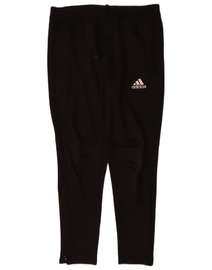 ADIDAS Mens Clima Proof Calças de treino grandes poliéster preto