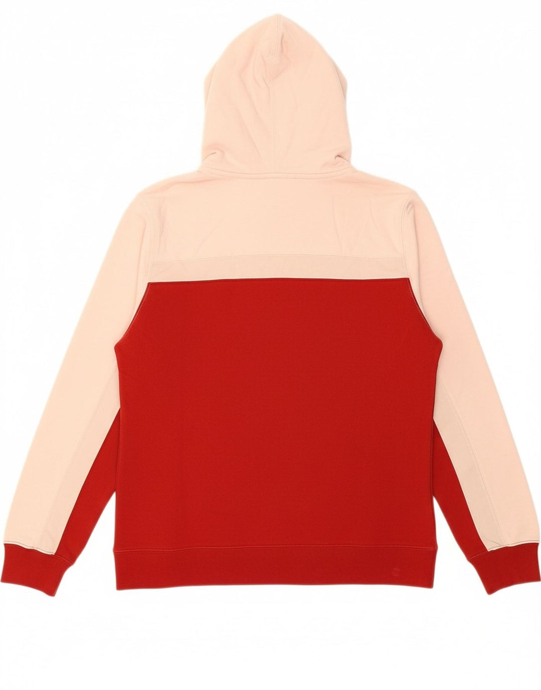 ENERGIE Womens Hoodie Jumper UK 16 Large Pink Colourblock Vintage Energie and Second-Hand Energie from Messina Hembry 