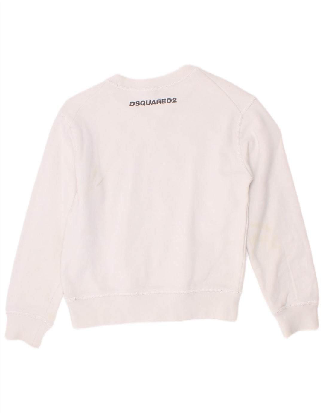 Suéter gráfico feminino Dsquared2 5-6 anos algodão branco