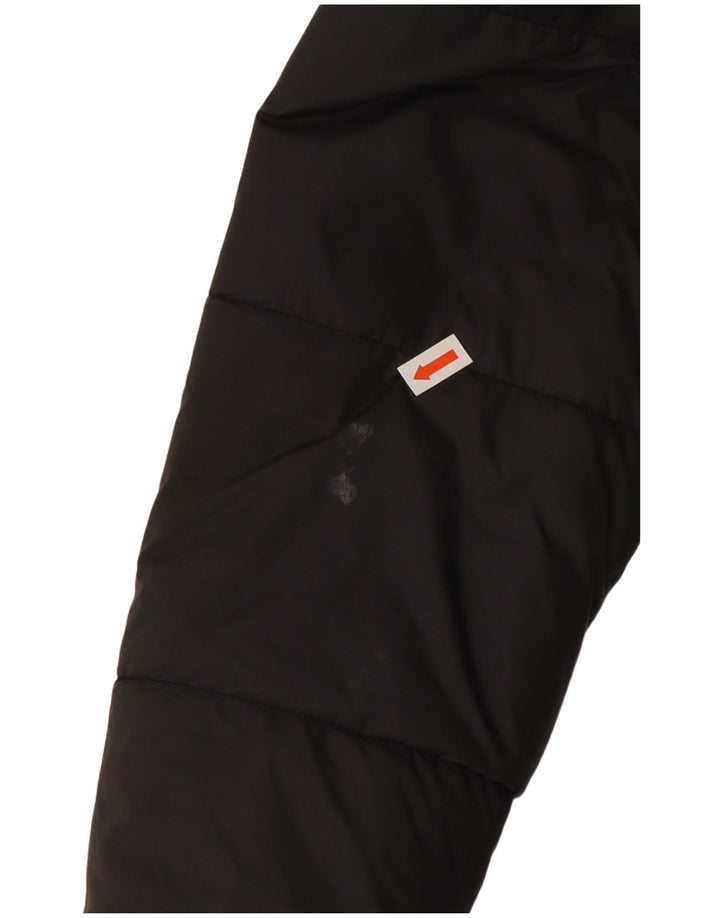Jaqueta acolchoada com capuz feminina ADIDAS UK 14 médio preto poliéster