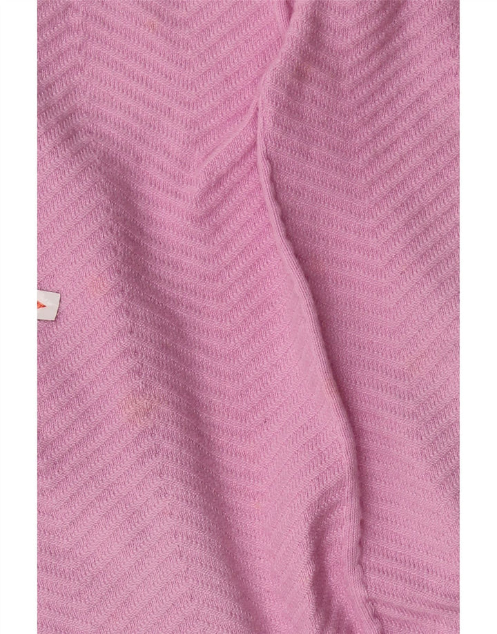 Suéter cardigã feminino aberto MARKS & SPENCER UK 10 pequeno rosa Chevron