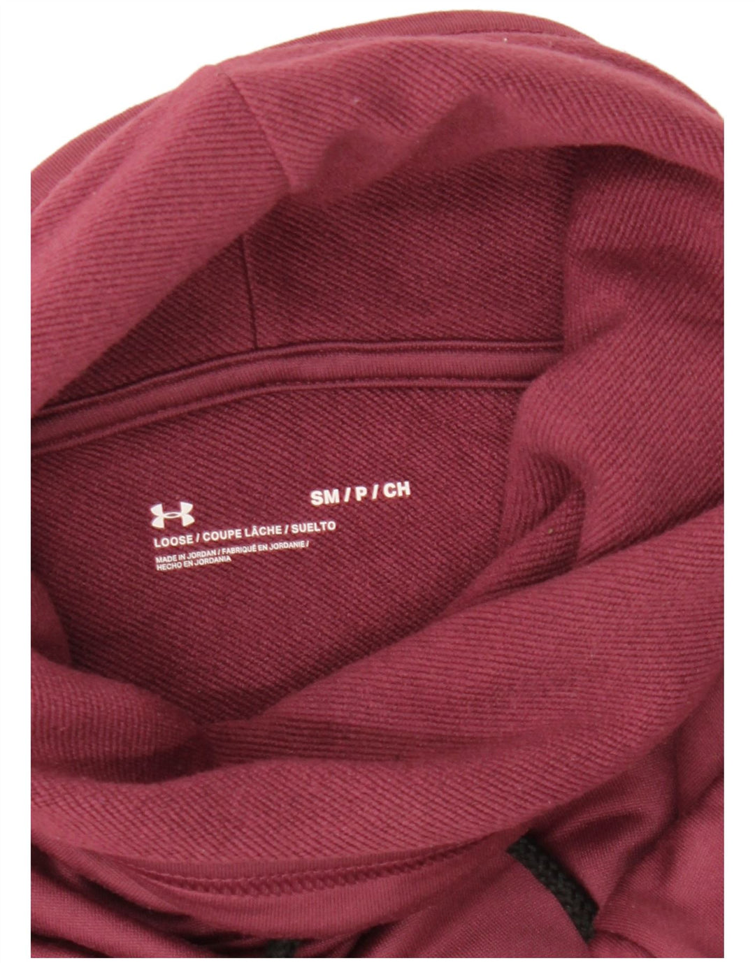 UNDER ARMOUR Suéter feminino oversized Reino Unido 10 pequeno Borgonha