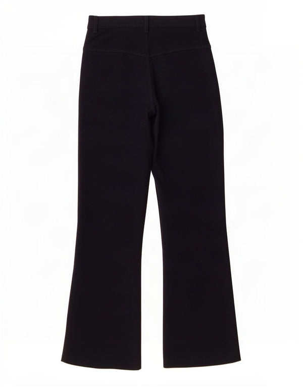 Calça feminina vintage flare casual W28 L31 azul marinho