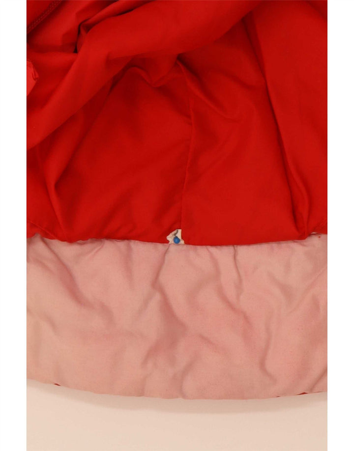 Jaqueta acolchoada com capuz masculina vintage IT 52 XL vermelho Colourblock poliamida