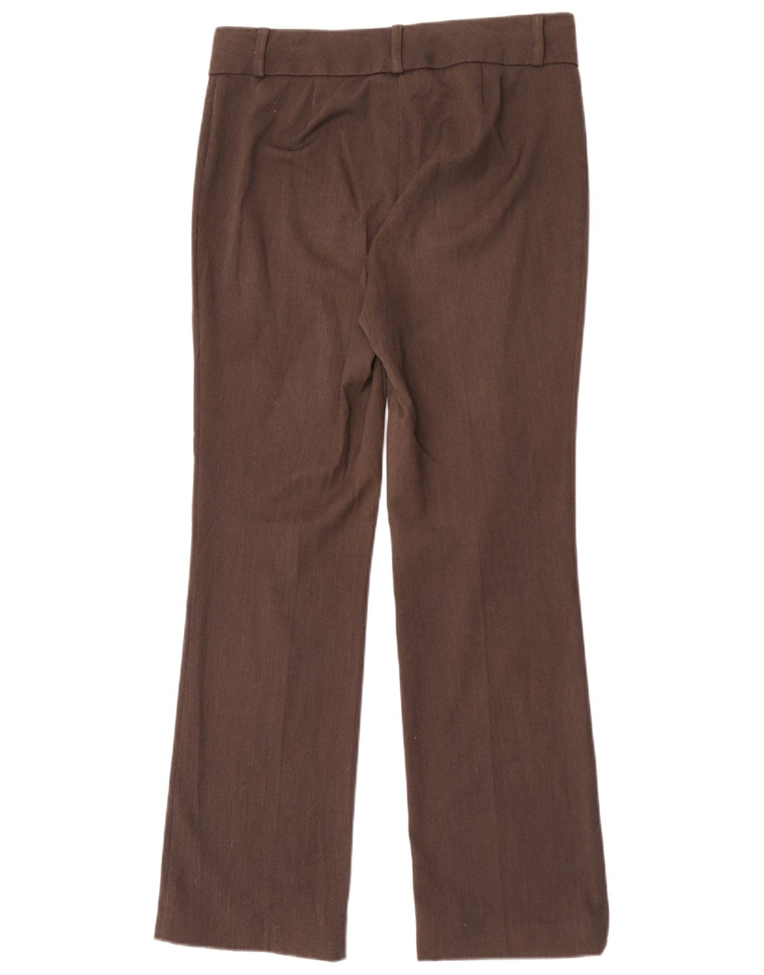 Calça feminina Marks & Spencer Bootcut Suit UK 10 pequena W32 L31 marrom