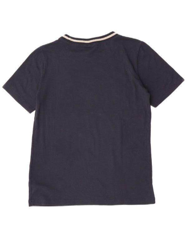 Camiseta feminina Champion Easy Fit Top UK 20 2XL algodão azul marinho