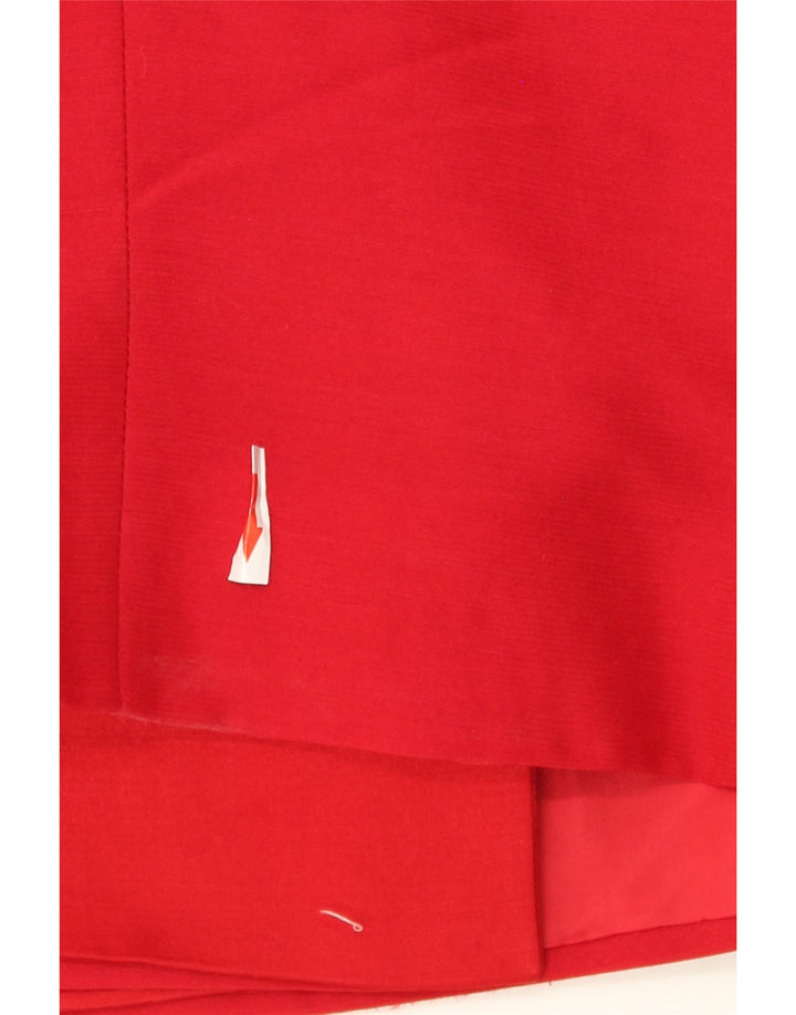 Jaqueta Blazer Feminina Ferre Crop Double Breasted Reino Unido 14 Médio Vermelho