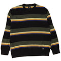Suéter masculino Vans com gola redonda, grande algodão listrado multicolorido