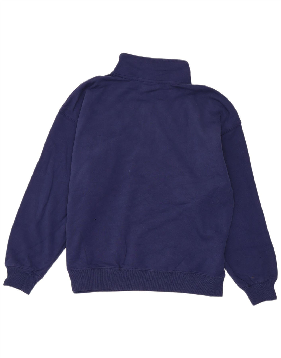 Suéter feminino Champion com gola alta e zíper UK 14 médio azul marinho