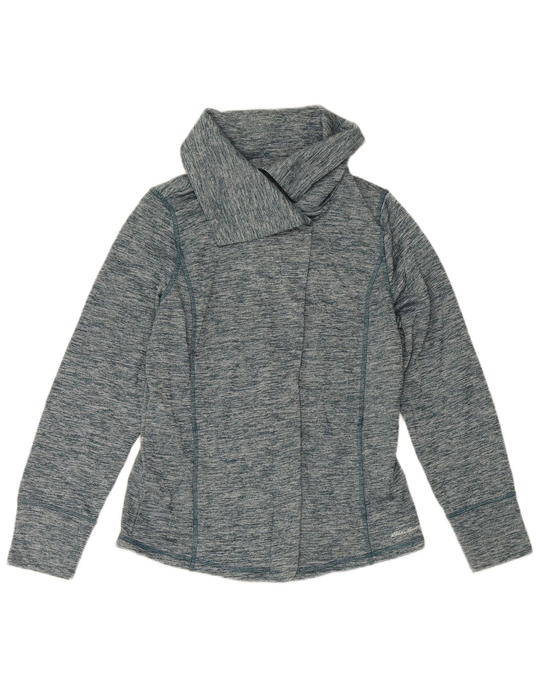 Jaqueta de treino feminina Eddie Bauer Reino Unido 16 grande poliéster manchado azul