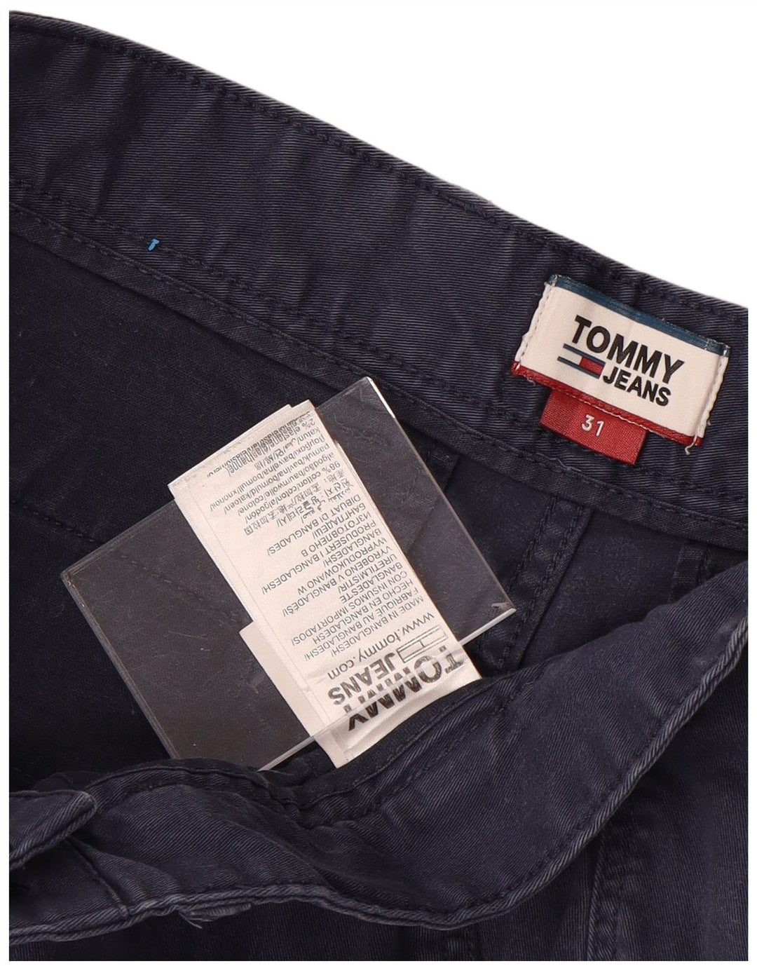 Shorts Chino Masculino TOMMY HILFIGER W31 Algodão Azul Marinho Médio