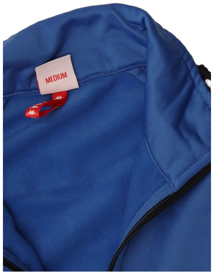 Jaqueta feminina Kappa com estampa gráfica UK 12 bloco colorido azul médio