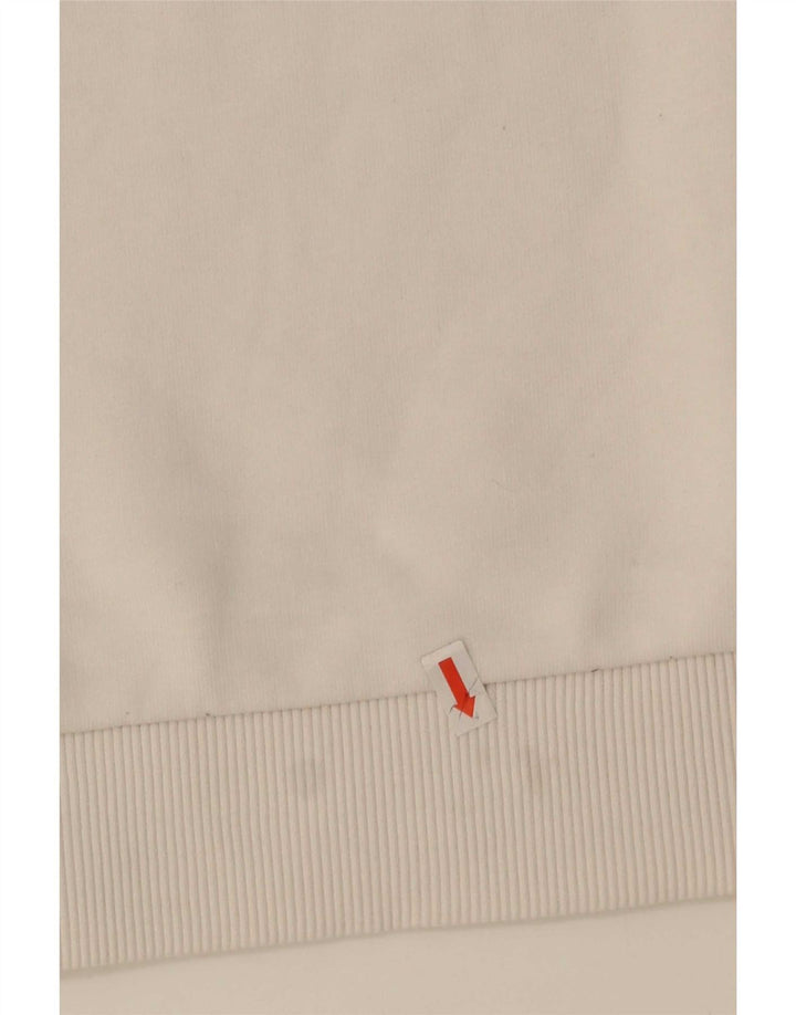 Fila moletom masculino jumper pequeno algodão colorblock branco