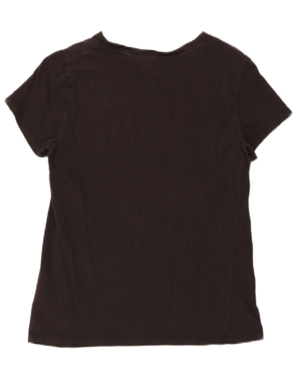 Camiseta feminina gráfica Levi's Top UK 10 pequeno algodão preto