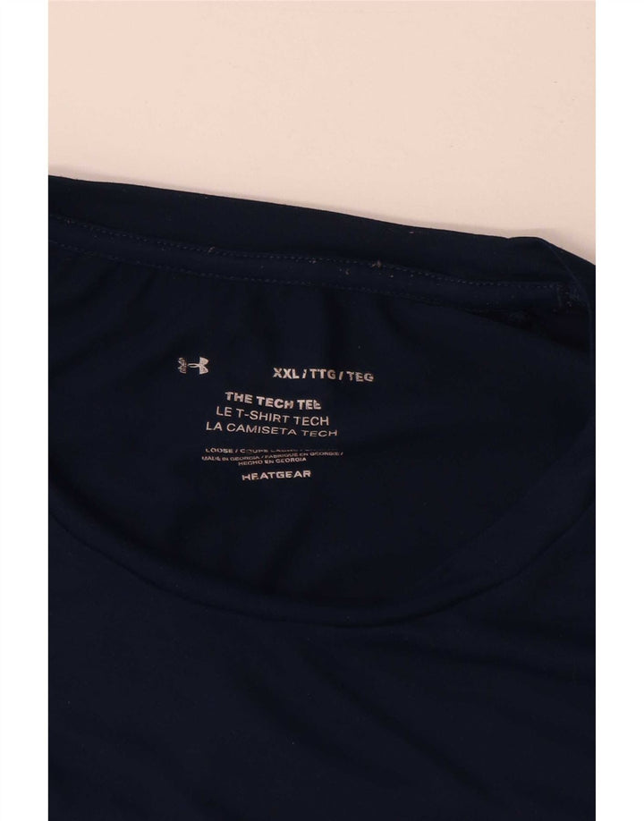 Camiseta masculina Under Armour Top 2XL poliéster azul marinho