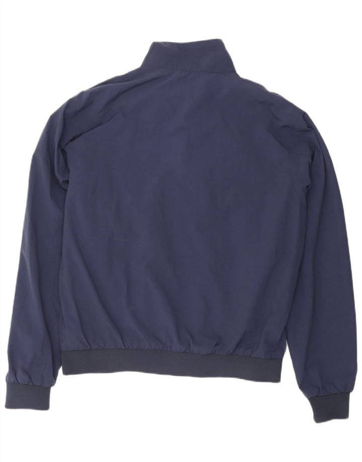 Jaqueta bomber masculina ASICS UK 40 grande nylon azul marinho